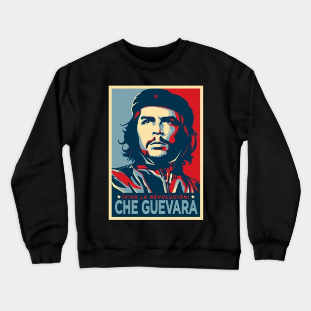 Viva la Revolución Crewneck Sweatshirt by dnacreativedesign